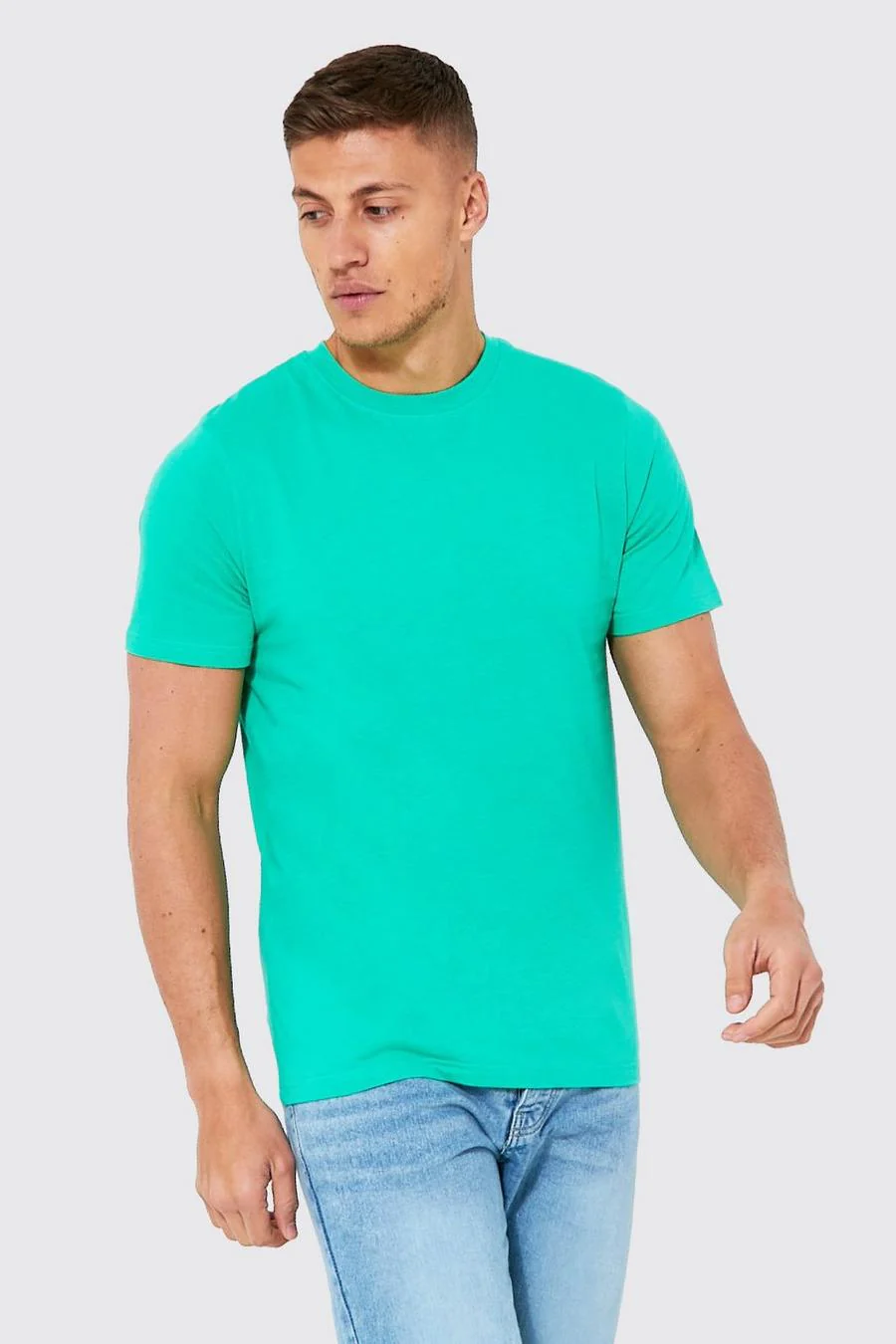 Basic Crew Neck T-shirt with REEL Cotton